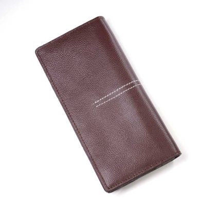 Genuine Leather Long Wallet